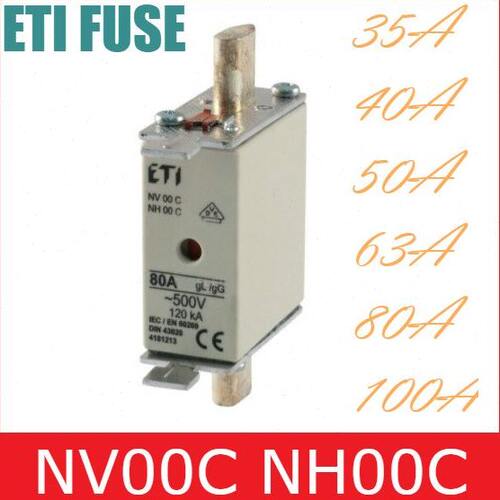 NV00C NH00C ETI 保险丝 20A 25A 32A 35A 40A 50A 63A 80A 100A