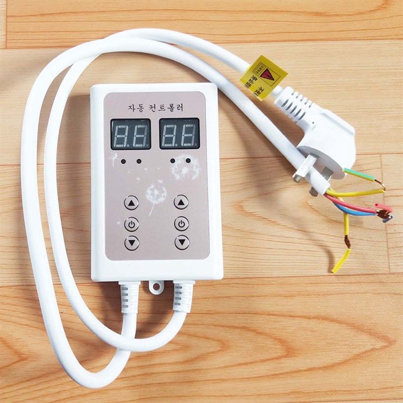 韩国静音双控温控器电热板 开关 家用电炕温控器 电热炕板温控器