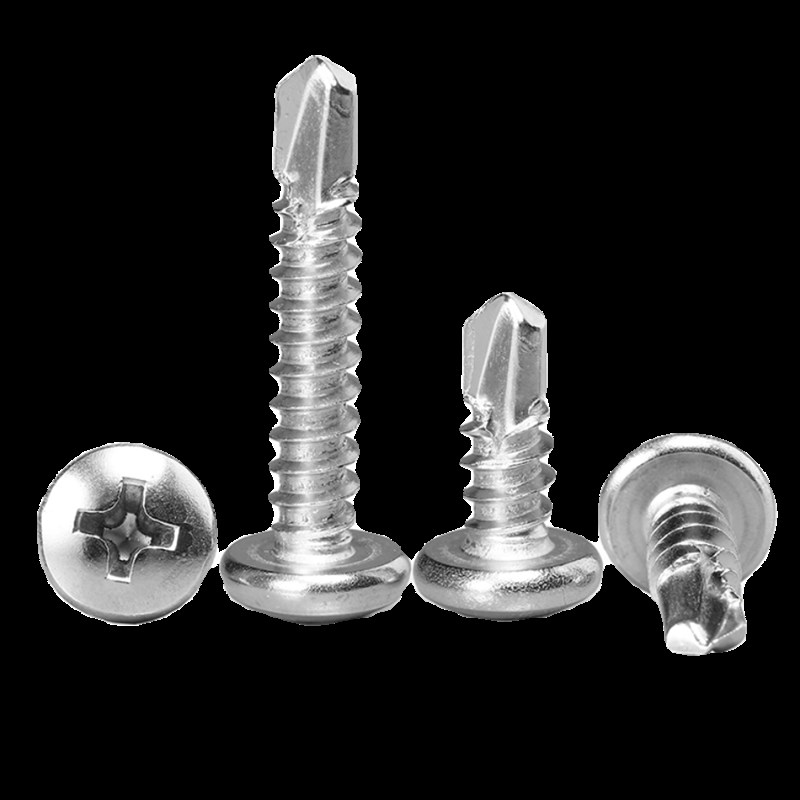 M3.5M3.f9M4.2M5.5M6.3圆头钻尾螺丝钉410不锈钢304盘头自攻燕尾