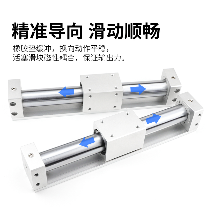 无杆气缸配件高速磁i偶式气动长行程加长型CY1R/3R32/40行程2000M