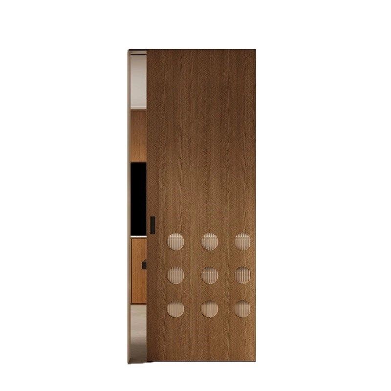 幽灵门推拉门折叠隐形门卧室门口袋门移门实木隔断门无轨道推拉门