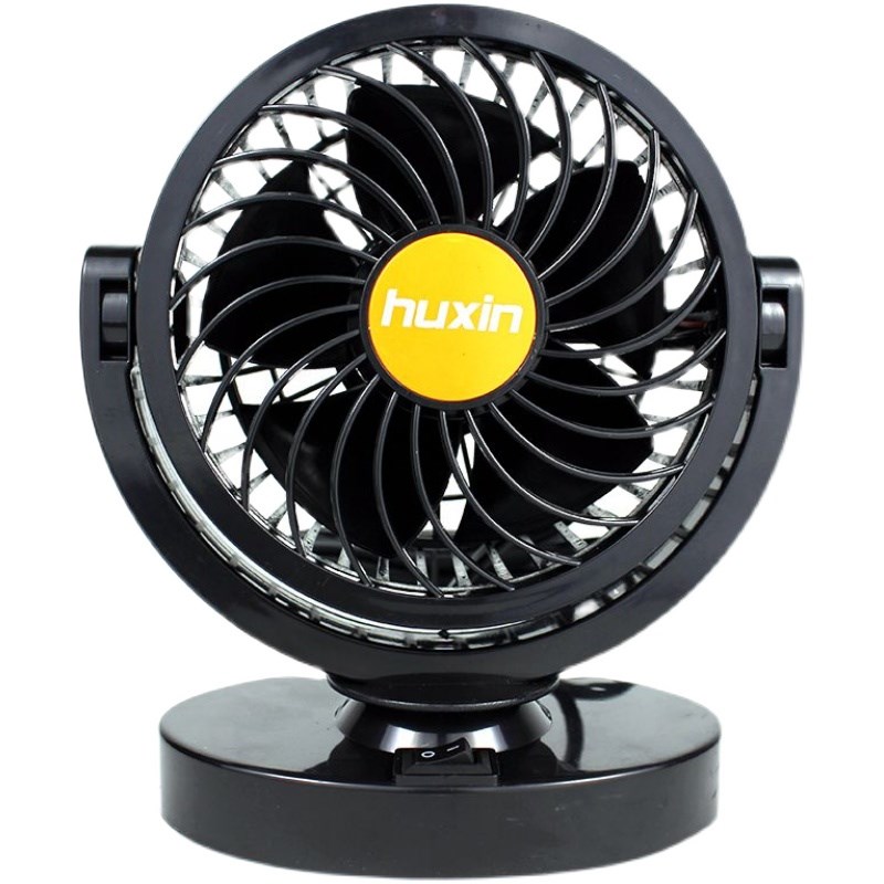 沪鑫汽车电风扇h12V电风扇静音轿车大货车大功率轿车小风扇4