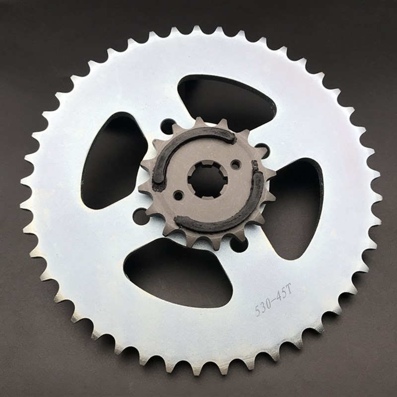 适用龙嘉V咖/V途250大小链轮 复古摩托车LJ250-V牙盘改装油封链条