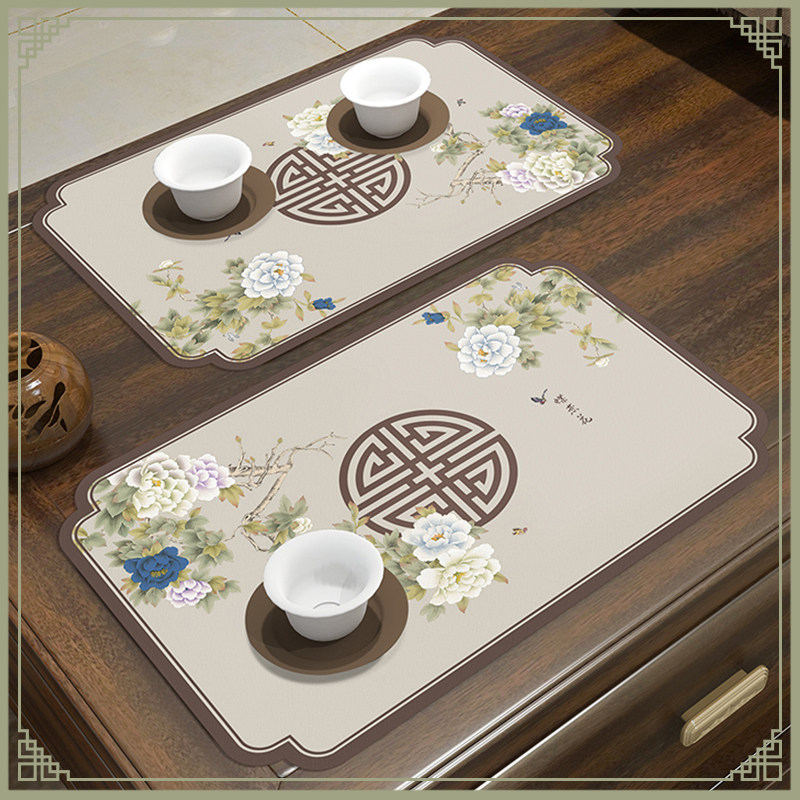 中式吸水茶席茶桌垫布隔热桌布养壶盖布桌旗茶杯茶托功夫茶具配件,居家布艺,茶席,淘宝优惠券,粉丝福利购,淘宝优惠卷