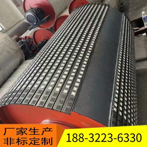 陶瓷滚筒包胶 带凸点耐磨 菱形平面阻燃 半硫化陶瓷胶板 煤矿厂用