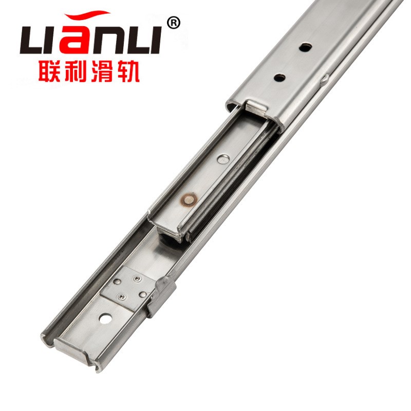 联利 不锈钢SSRXC27三段常闭保持型27宽带锁止三节IDA78线性滑轨