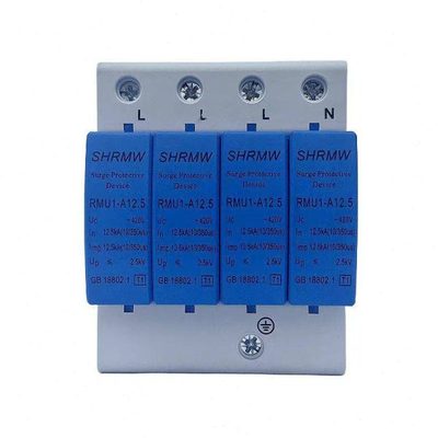 上海人民T1三相四线防雷避雷limp12.5KA一级浪涌保护器RMU1-A12.5