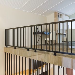 简约现代复式楼梯扶手室内创意铁艺老人护栏儿童栏杆阁楼防护栏