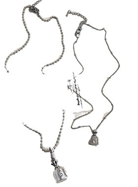 轻奢风小众银色钱袋子吊坠项链高级感简约颈链Q锁骨链长款潮人秋