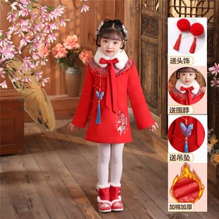 儿童汉服唐装民国风拜年服姐弟z装中国风兄妹套装幼儿园节日表演