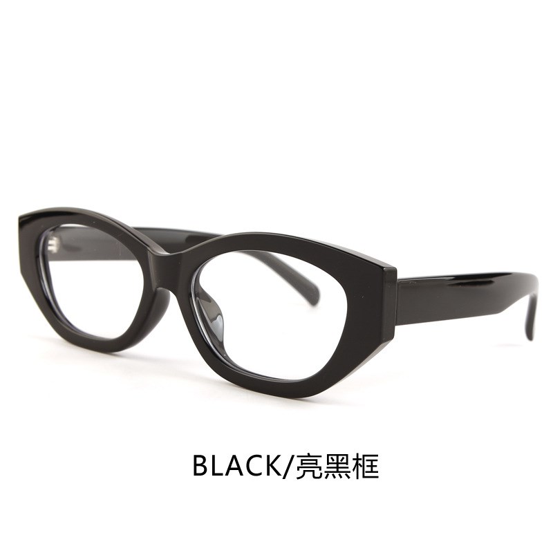 复古猫眼防蓝g光眼镜女士级感素颜显脸小时尚个性百搭平光镜男款