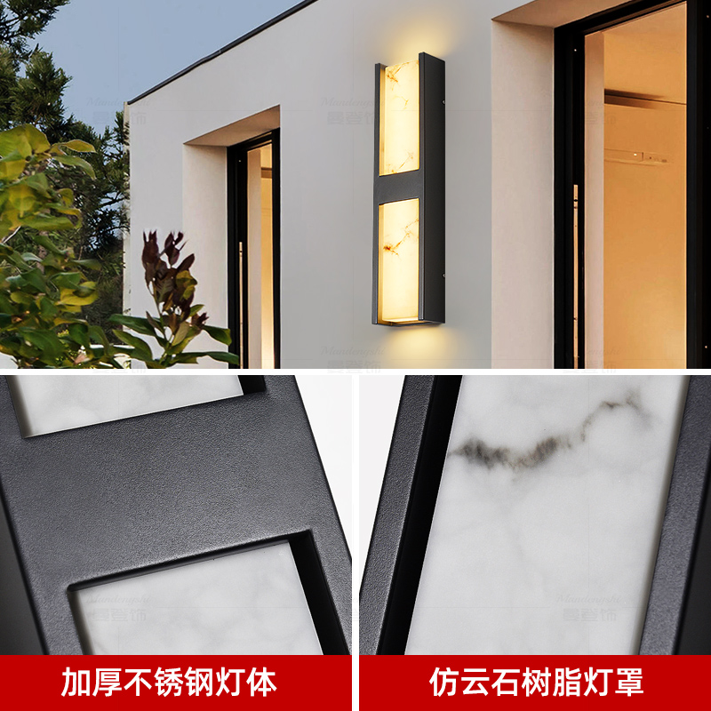 简约户外防水壁灯k别墅大门围墙露台室外灯入户门口柱子灯防雨壁