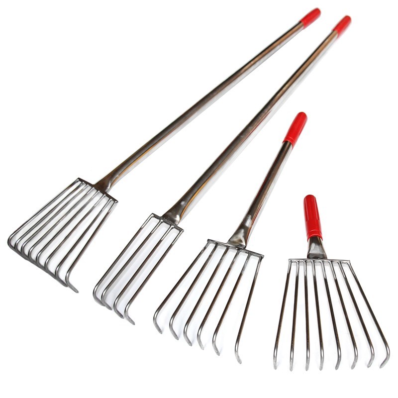 小钉耙园艺d小耙子农用搂草赶海器扒子家用工具大全铁钉耙三四齿