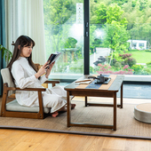 榻榻米茶几矮桌折叠日式 长炕桌实木阳台窗台国学桌学习飘窗小桌子