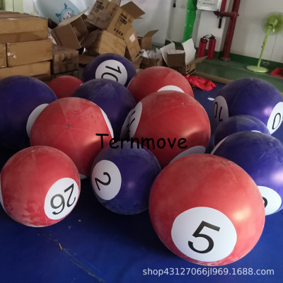 充气桌球模型运动会道具台球团建拓展活动器材inflatable snooker