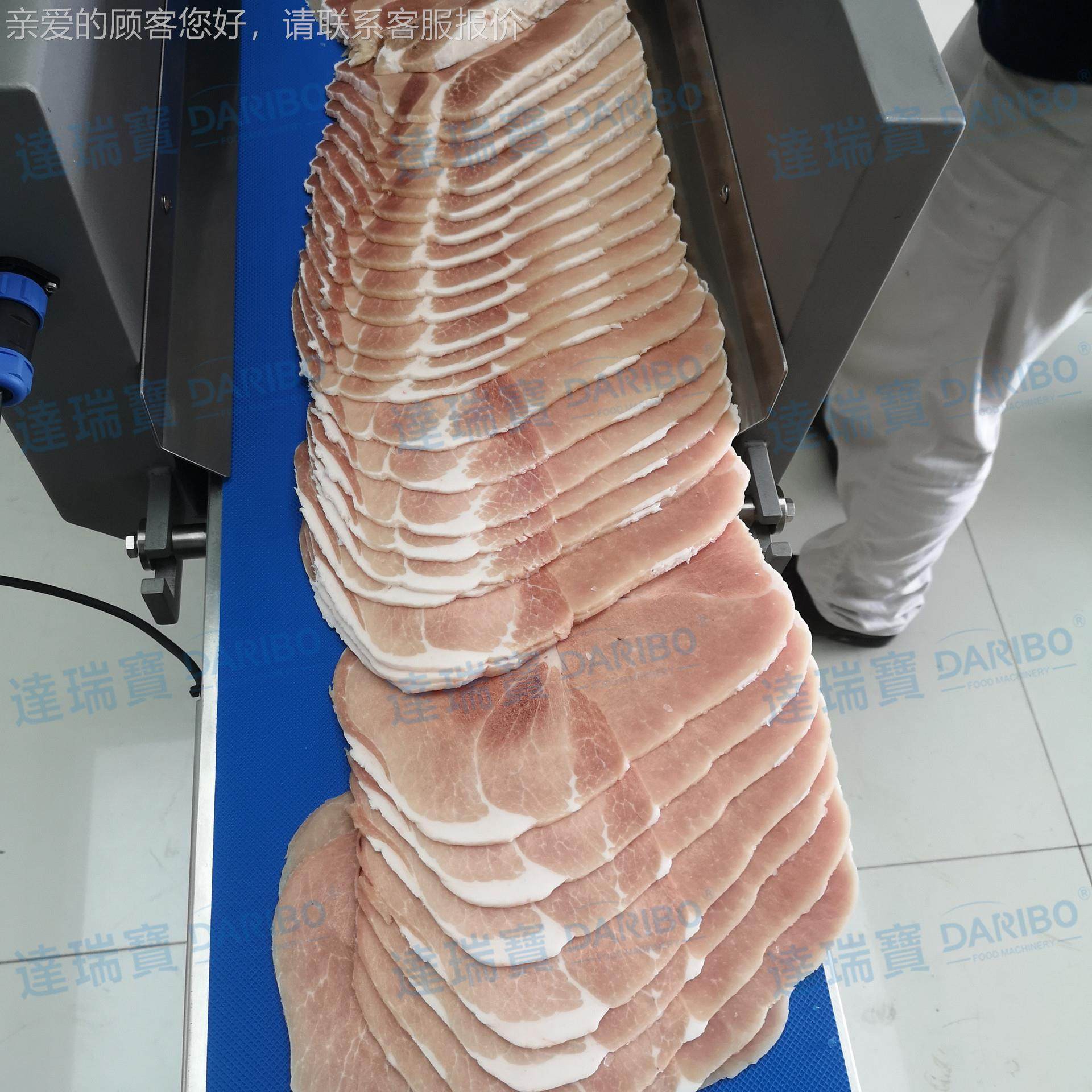 O全自动厂2K砍排机锯齿型猪排砍排中机数控分份微冻1IXB肉切片家