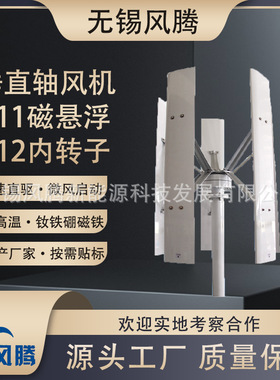 H11/H12 100W 垂直轴磁悬浮/永磁发电机 风力发电 12V~48V