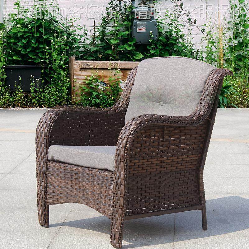 户外P沙发定制组460合户外编家具E藤椅发庭院室沙外双人藤沙发