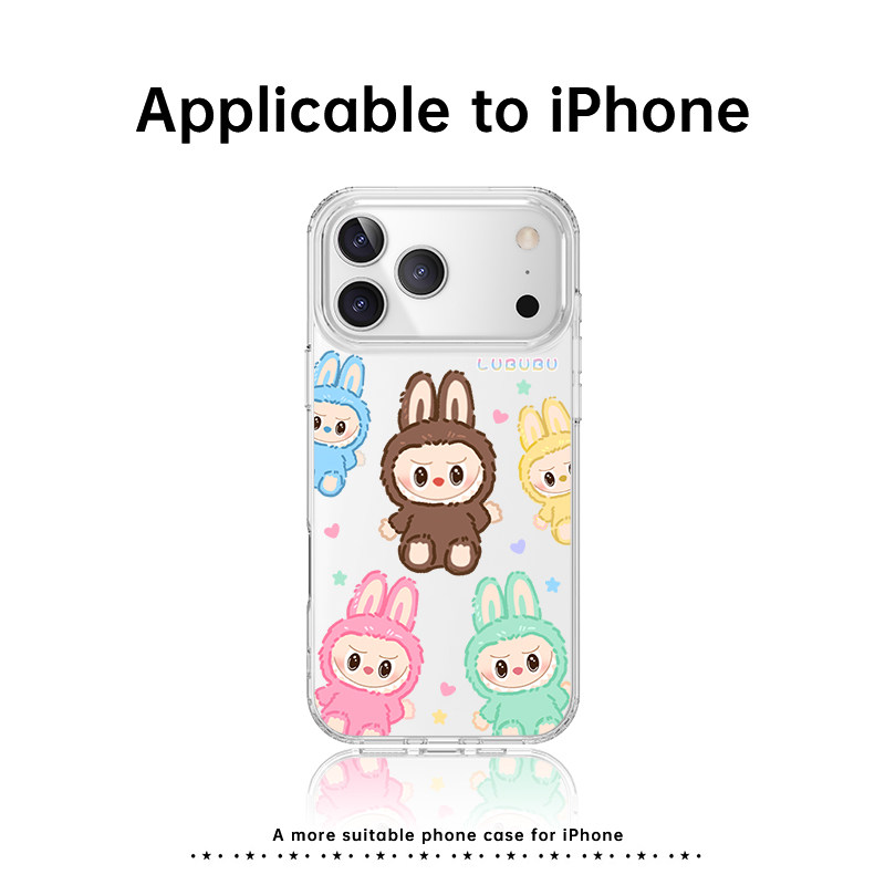 拉布布iphone17ProMax手机壳苹果16Pro保护套ip15Plus磁吸i14pm新款13防摔12透明Air带挂绳Por可爱labubu用用,3C数码配件,手机保护套/壳,淘宝优惠券,粉丝福利购,淘宝优惠卷