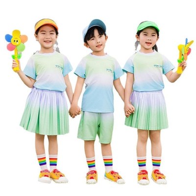 六一儿童团体舞表演服装幼v儿园毕业照舞蹈服小学生啦啦队演出服