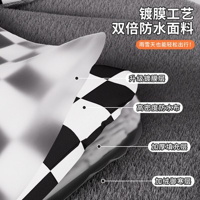 新款电动车挡风被冬季加t绒加厚覆膜双面防水防风罩电瓶车保暖通