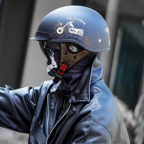 3C认证复古半盔摩n托车瓢盔电动车安全帽机车头盔工厂外贸DOT