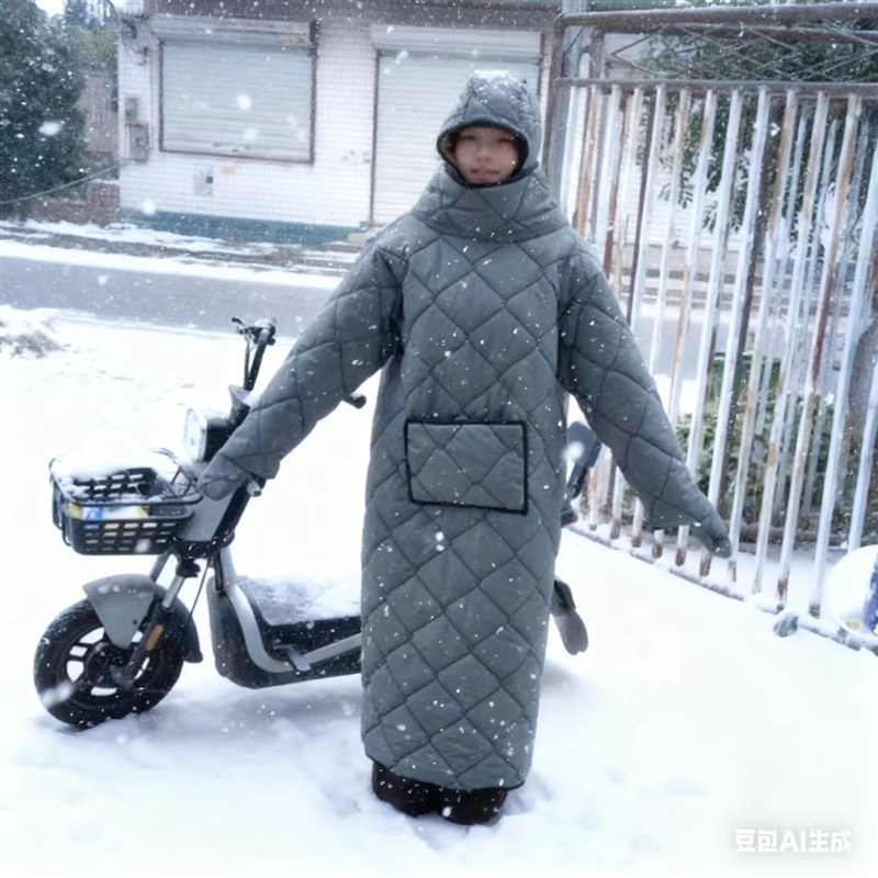 电动车摩a托车挡风衣挡风被加绒加厚人车分离安全可靠冬天厂家