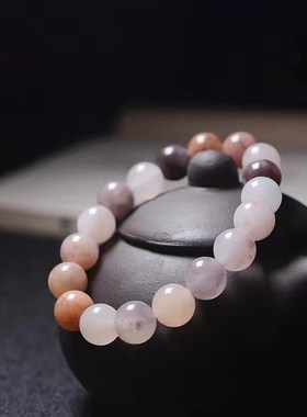 A天然紫罗兰金丝玉手链渐变圆珠A手串男女款玉石手镯饰品工厂