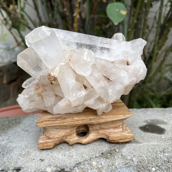 招财摆件 原矿簇 消原石白防辐射磁包邮天然标本手链水晶晶簇净化
