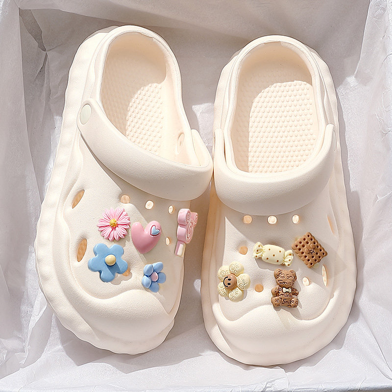 厚底eva洞洞鞋女外穿夏季2025新款防滑ins沙滩防臭平底包头凉鞋男,居家布艺,居家凉拖/凉鞋,淘宝优惠券,粉丝福利购,淘宝优惠卷