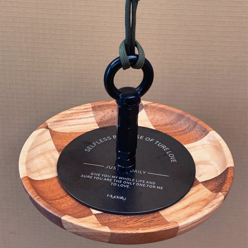 燕十山露营手作格纹木盘磁u吸蚊香架夏季户外露营野餐便携蚊香盘