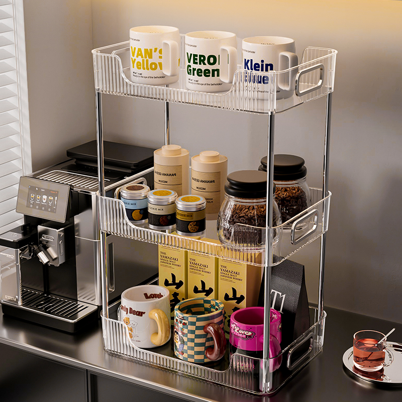 杯子收纳置物架桌面放置水杯咖啡杯茶杯架K餐桌吧台玻璃杯托盘架