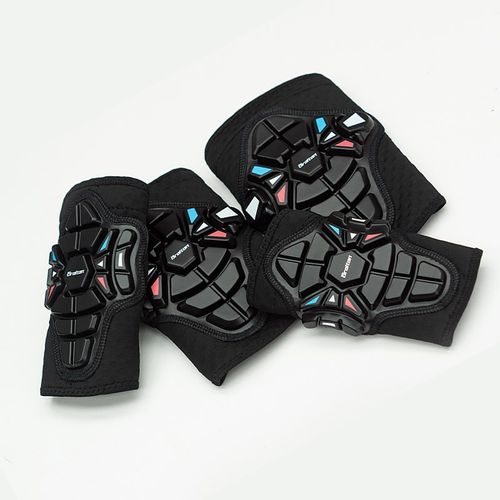 搏盾儿童平衡车软护具轮滑骑行自行车滑板护肘开放式滑步车护膝