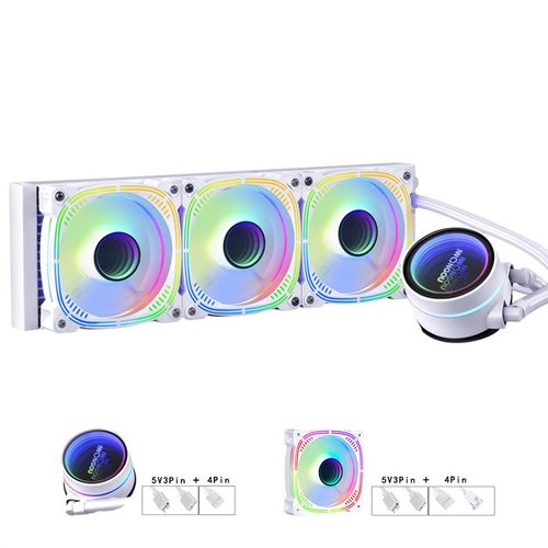 棱镜三代360一体式水冷CPU散热器240ARGB神光同步静音全平台扣具