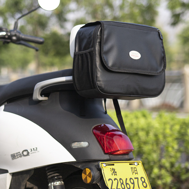 国标电动自行车储物包后尾包箱后座包电瓶车头盔收纳挂包后备箱袋
