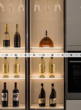 现代轻奢样板间酒柜仿真酒摆件软装红酒杯子创意搭配组合装饰品