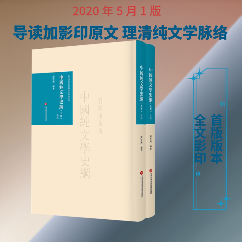 中国纯文学史纲 导读/近代名家首版著作导读丛书 上海科学技术文献出版社 刘经庵 编 中国古诗词