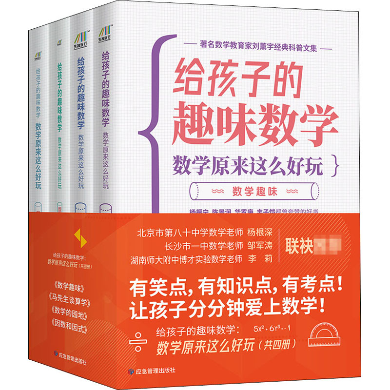 给孩子的趣味数学 数学原来这么好玩(全4册)刘薰宇应急管理出版社小学教辅
