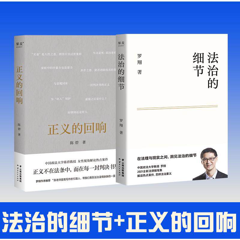 法治的细节+正义的回响 云南人民出版社 罗翔 著等 司法案例/实务解析