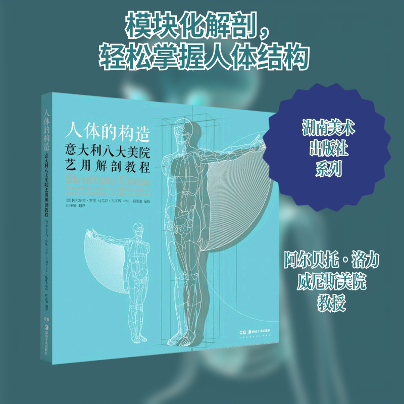 人体的构造(意大利八大美院艺用解剖教程) 湖南美术出版社 【意】阿尔伯特•罗里.马乌 著 庄泽曦 译 艺术理论(新)