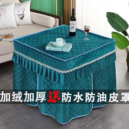 新款加厚电炉罩烤火罩被子烤火桌子罩套正方形电取暖炉罩电暖桌套