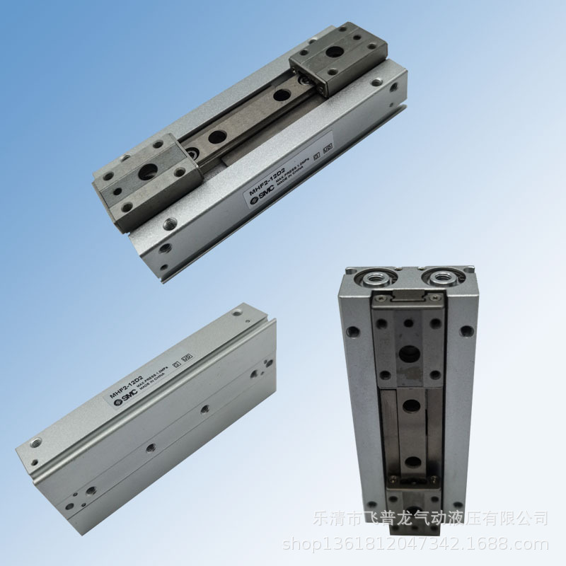 SMC型薄型气爪手指气缸MHF2-12D2导轨型滑台MHF2气缸