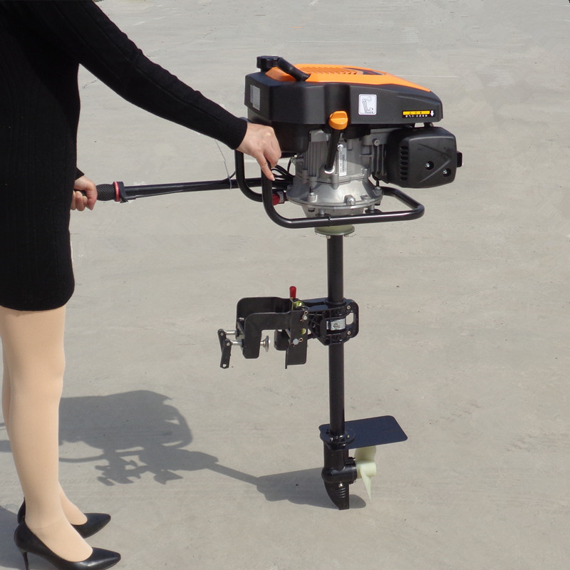水王星船尾马达推进器汽油立式船挂机4冲程船外机济宁农丰利机械