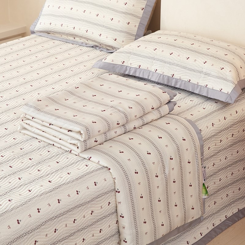 A类莫代尔双面天丝床o盖夏被三四件套微凉感厚床单榻榻米防滑炕盖