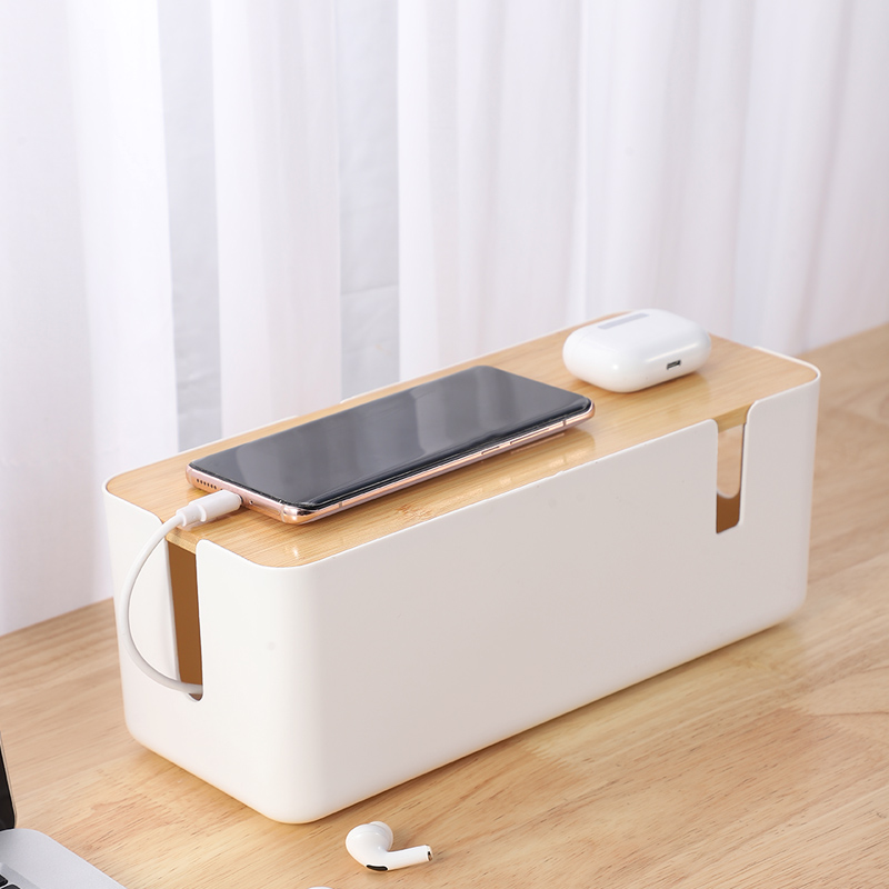 插排收纳盒插座电源插线板收纳盒充电理线神器电线整理数据线集线