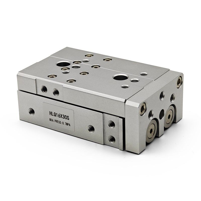 亚德客同款标准气动直线导轨HLQ滑台气缸HLQ6/8/12/16/20/25-10S