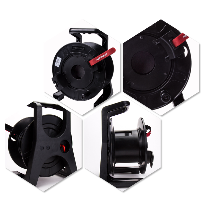 ROXTONE 移动卷线盘空盘收放线塑料工字轮网线电缆线拖绕线轴滚子