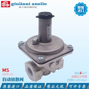 giuliani anello燃气放散阀MS25 20超压自动释放压力可调排空阀