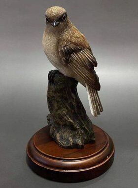 摆件树脂工艺品鸟类麻鸟花园庭院摆件客厅装饰乔迁新居开业礼品