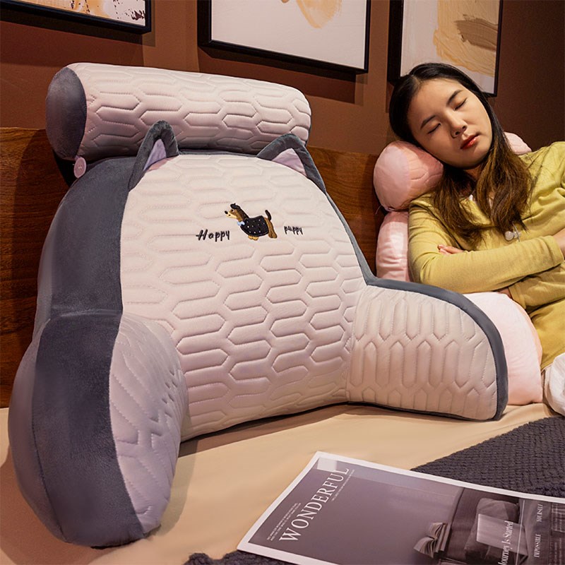 乳胶床头靠垫软包k护腰靠枕大靠背孕妇沙发抱枕宿舍床上看书枕头